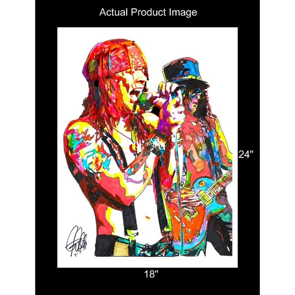 Axl Rose Slash Guns N Roses Music Poster Print Art - Picture 2 of 4